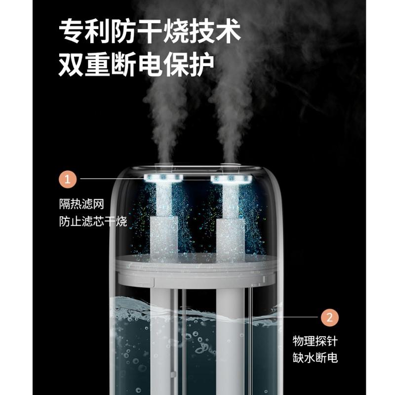 幾素新品雙噴霧大霧量大容量自帶氛圍燈超長續(xù)航無線加濕器