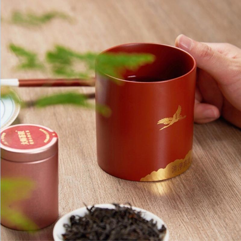 端午禮品 端陽新風(fēng)·祥和茶禮套裝 糙米粽子紫砂描金蓋杯小種紅茶 送客戶