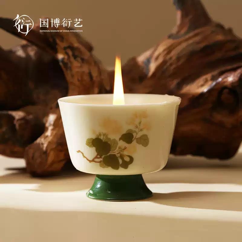 中國(guó)國(guó)家博物館百花茶香燭創(chuàng)意香氛家用精致生日禮物伴手禮送朋友